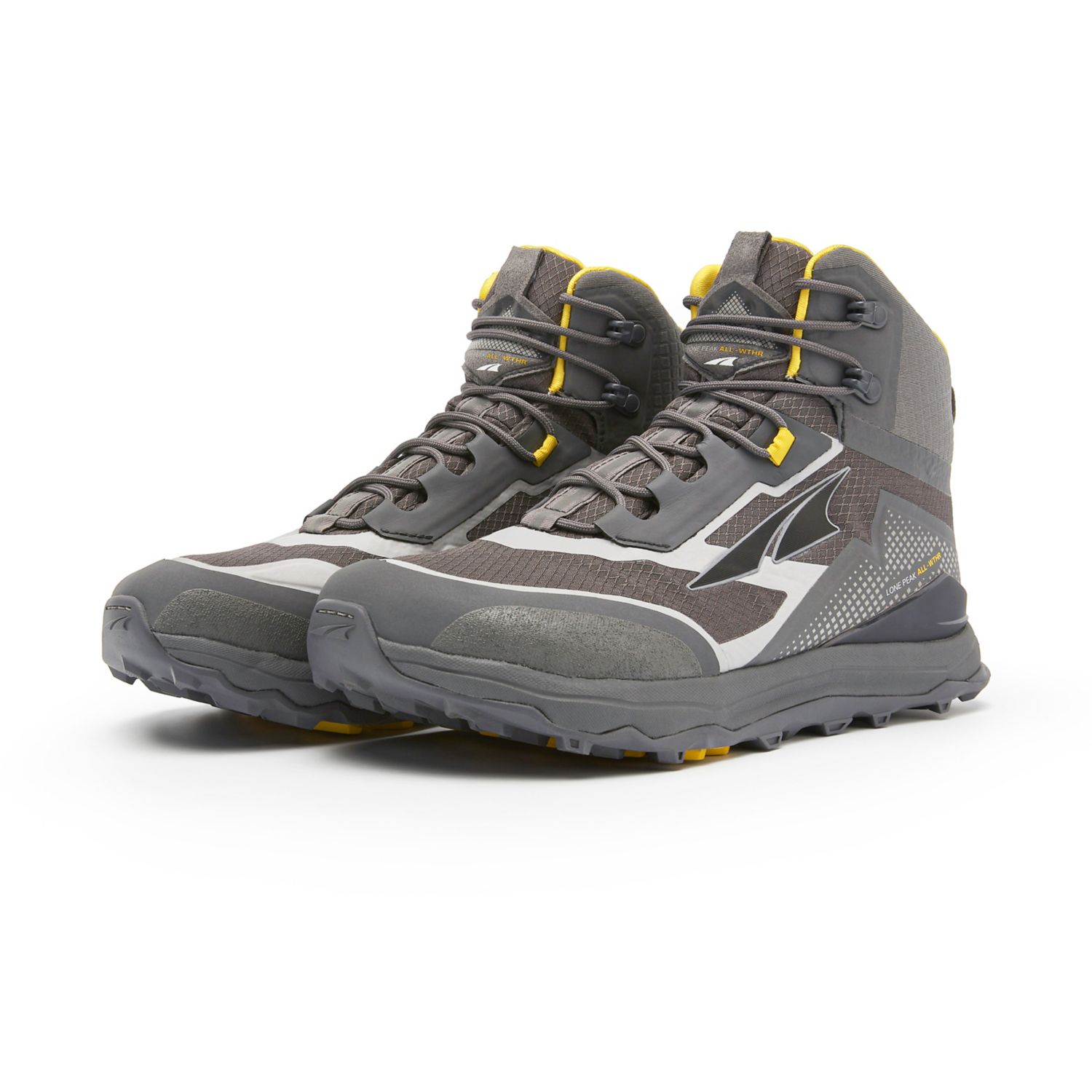 Altra Lone Peak All-wthr Stredne Turisticka Obuv Panske Siva Žlté | Slovensko-30265879